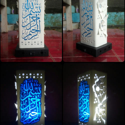 Detail Lampu Hias Pvc Kaligrafi Nomer 49