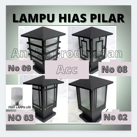 Detail Lampu Pilar Rumah Nomer 54