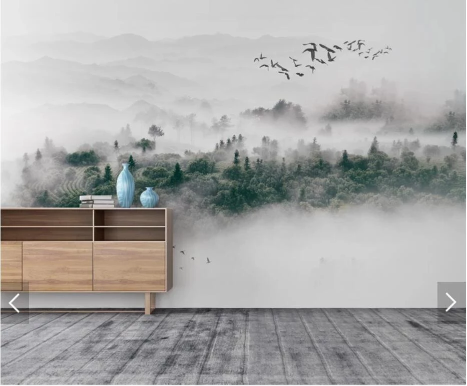 Detail Misty Forest Wallpaper Nomer 31