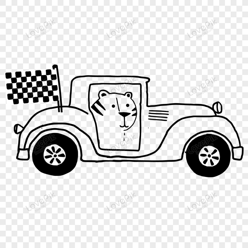 Detail Mobil Dan Motor Gambar Garis Car Cartoon Nomer 42