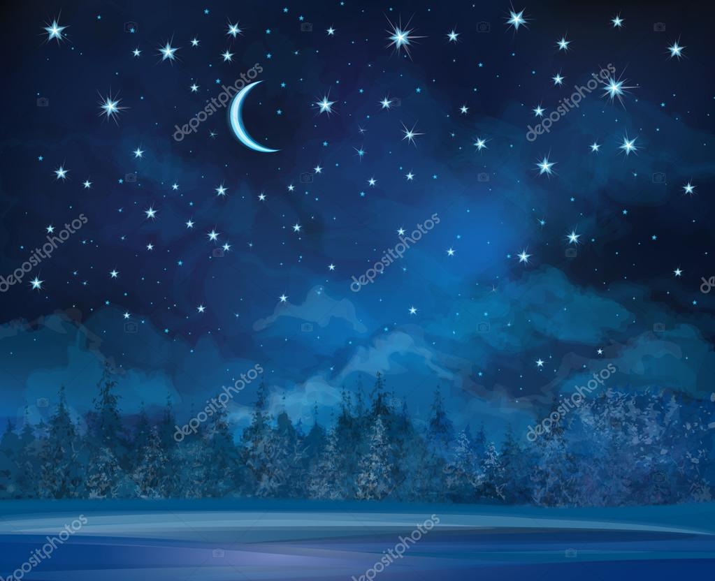 Detail Langit Malam Vector Nomer 21