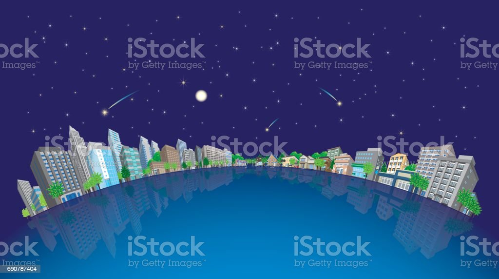 Detail Langit Malam Vector Nomer 28