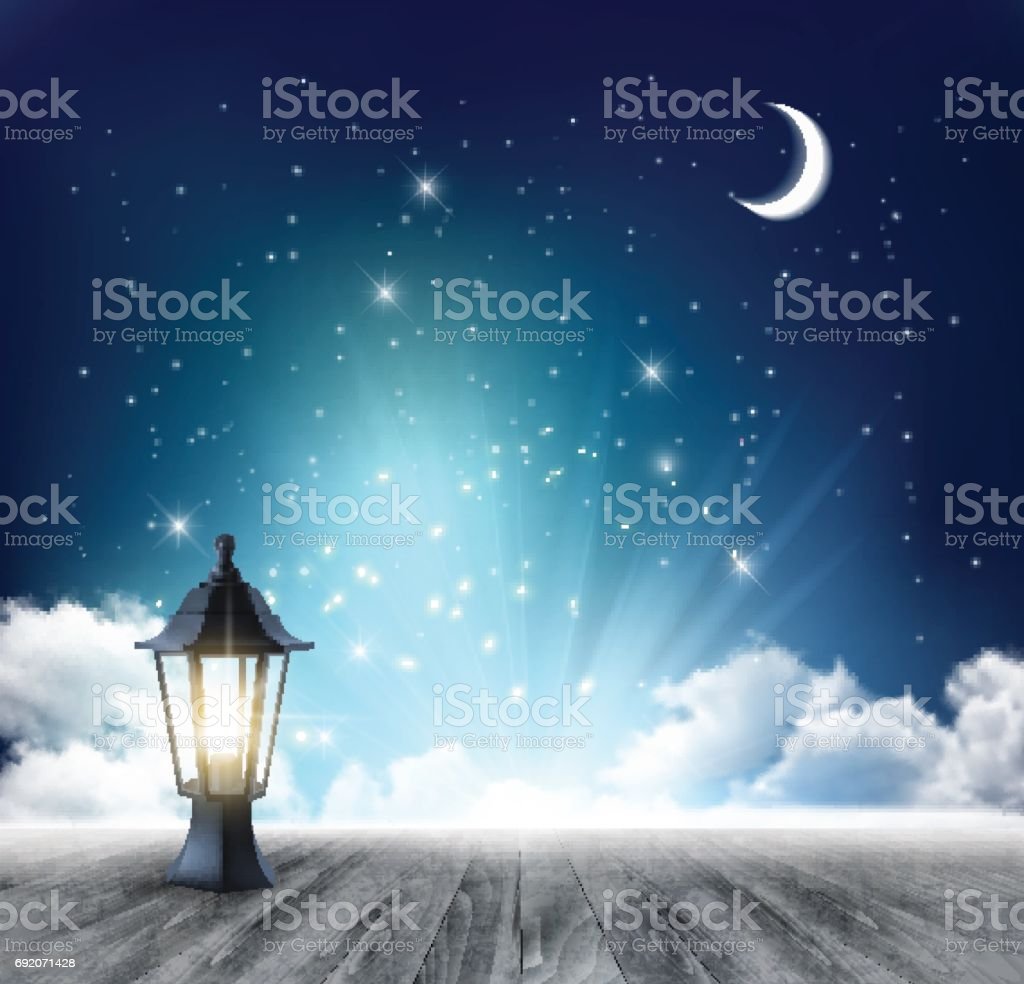 Detail Langit Malam Vector Nomer 35