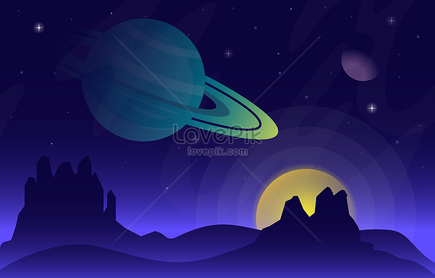 Detail Langit Malam Vector Nomer 37