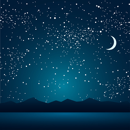 Detail Langit Malam Vector Nomer 40