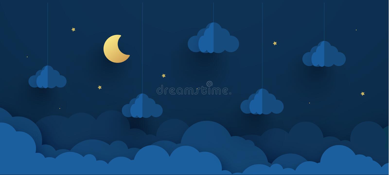 Detail Langit Malam Vector Nomer 41