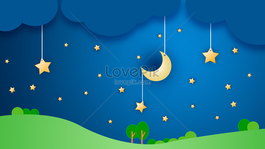 Detail Langit Malam Vector Nomer 9