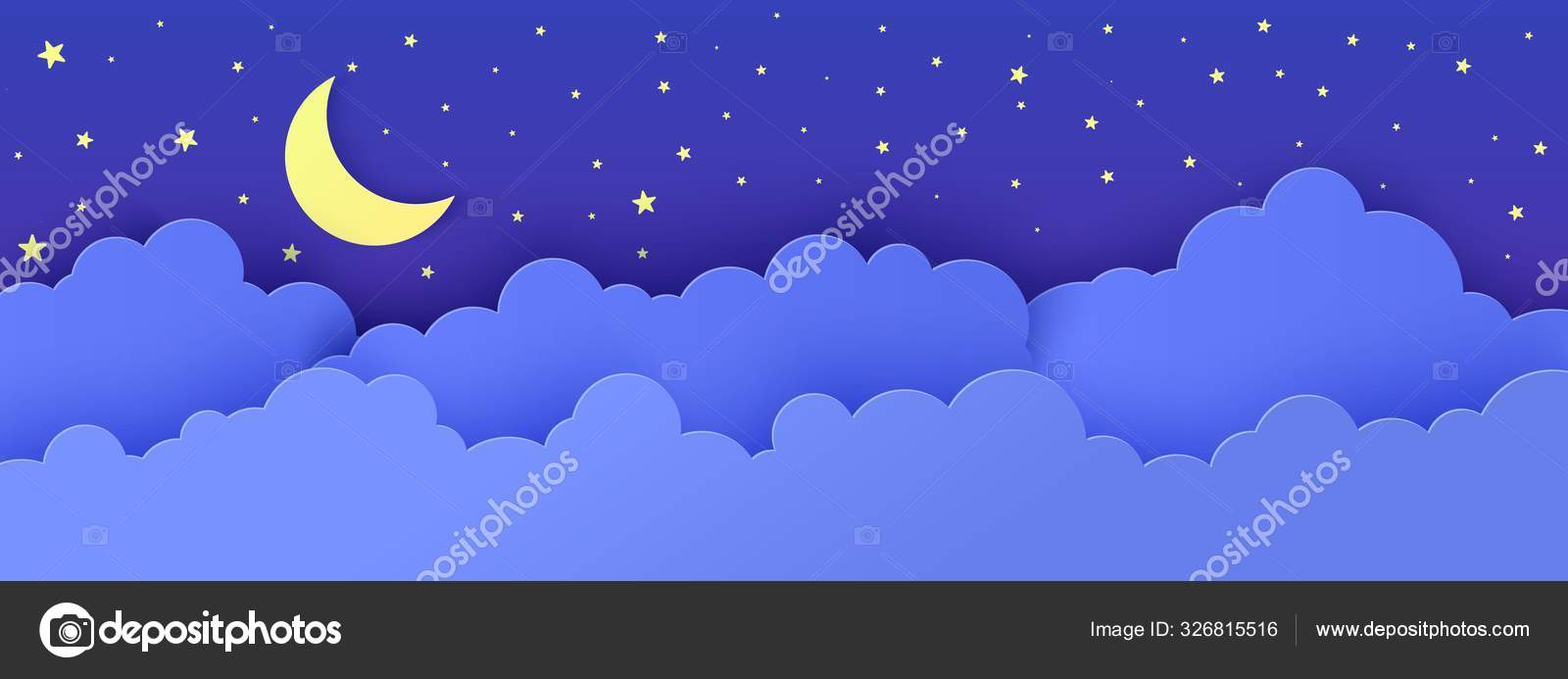 Detail Langit Malam Vector Nomer 10
