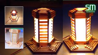Detail Langkah Langkah Membuat Lampu Hias Dari Stik Es Krim Nomer 9