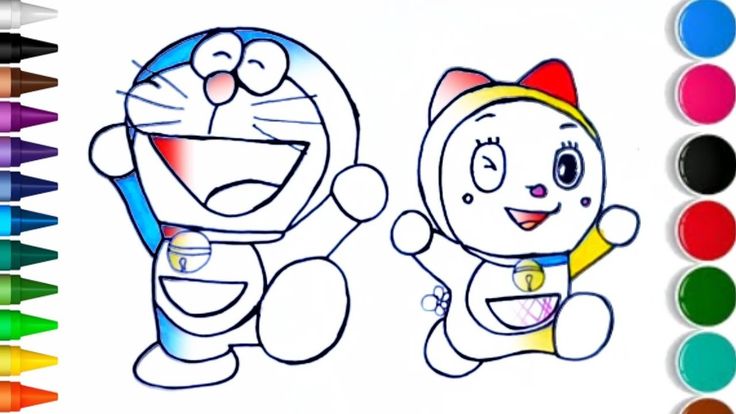 Detail Langkah Menggambar Doraemon Nomer 15