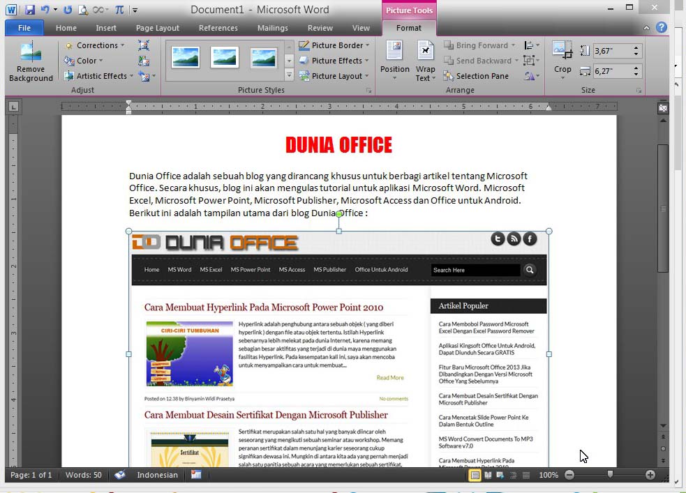 Detail Langkah Menyisipkan Gambar Pada Microsoft Word Nomer 42