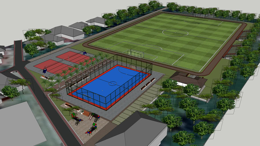 Detail Lapangan Sepak Bola 3d Nomer 55