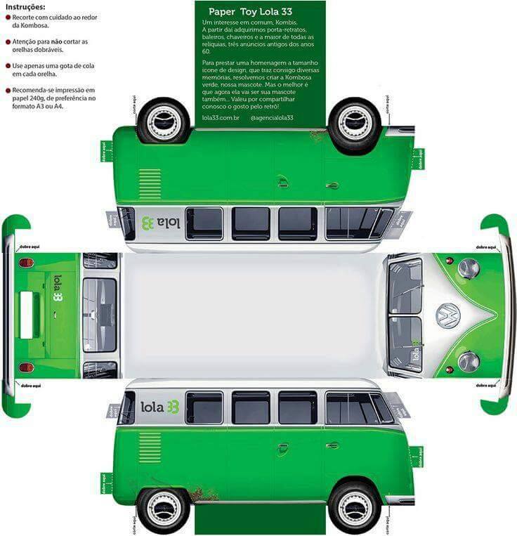 Detail Mobil Kertas 3 Dimensi Nomer 2