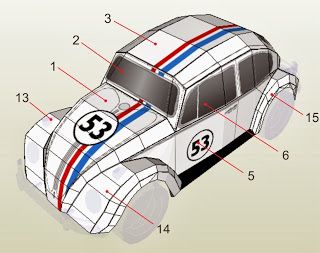 Detail Mobil Kertas 3 Dimensi Nomer 46