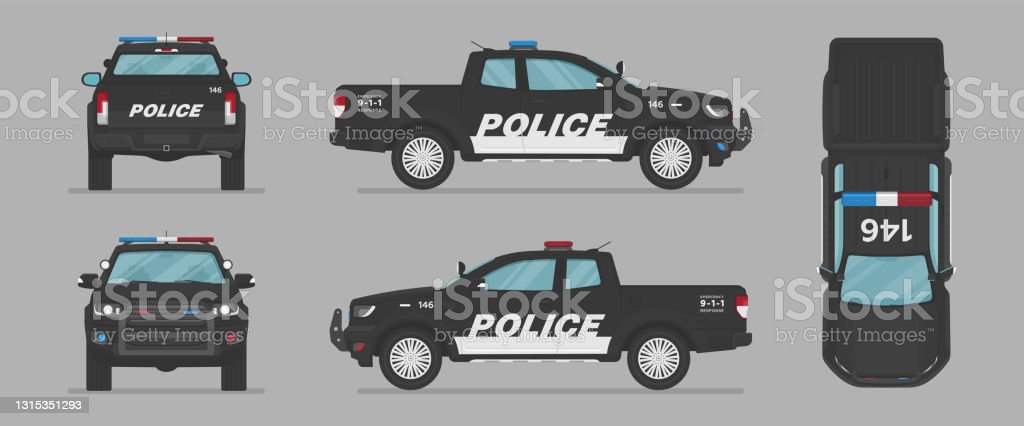 Detail Mobil Polisi Vector Nomer 39