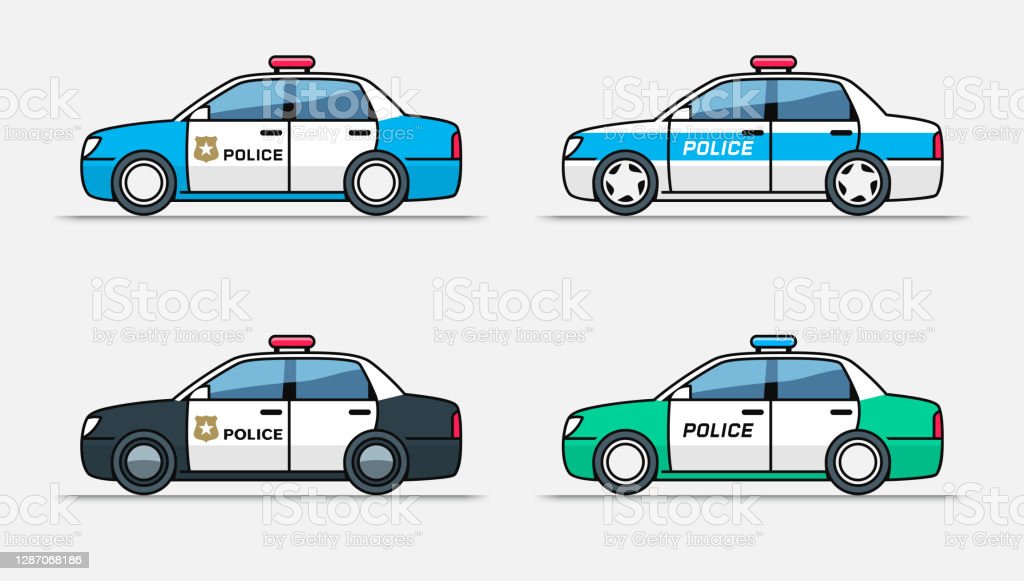 Detail Mobil Polisi Vector Nomer 42