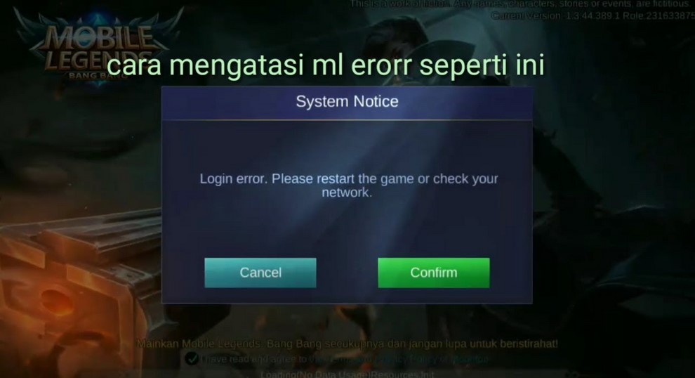 Mobile Legend Tidak Keluat Gambar - KibrisPDR