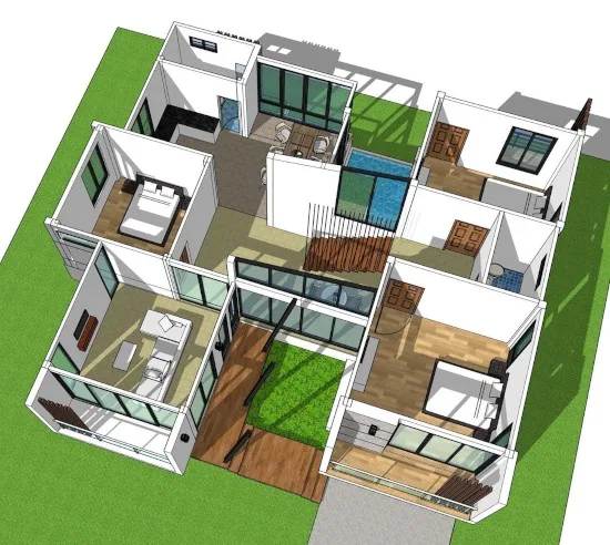 Detail Desain Rumah Dua Kamar Nomer 56