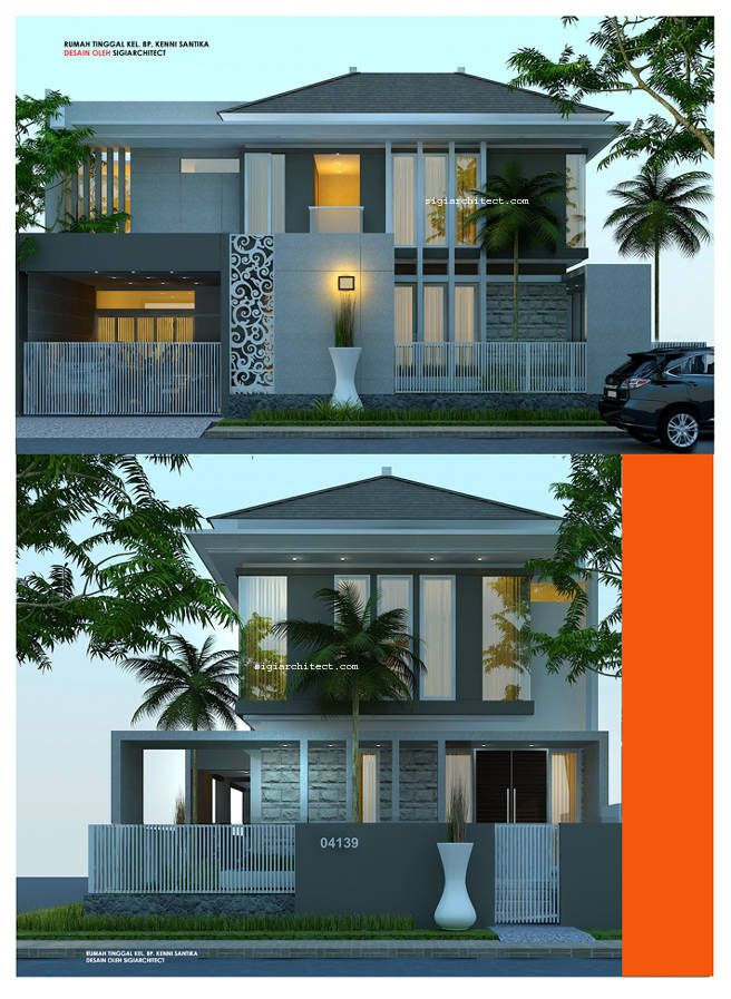 Detail Desain Rumah Dua Lantai Nomer 38