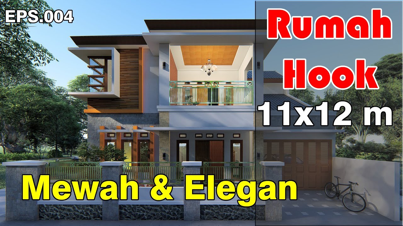 Detail Desain Rumah Hook 2 Muka 1 Lantai Nomer 22