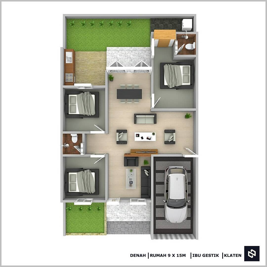 Detail Desain Rumah Kamar 1 Nomer 53