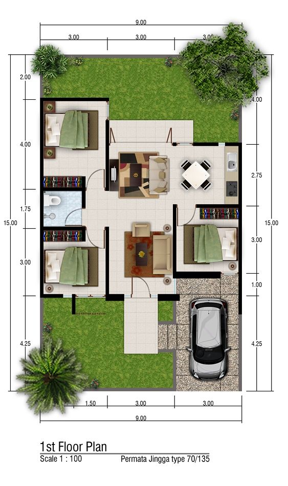 Detail Desain Rumah Kecil Tanpa Sekat Nomer 53