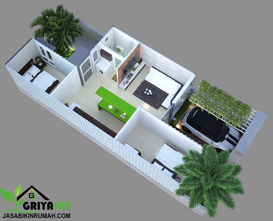 Detail Desain Rumah Kontainer 40 Feet Nomer 46