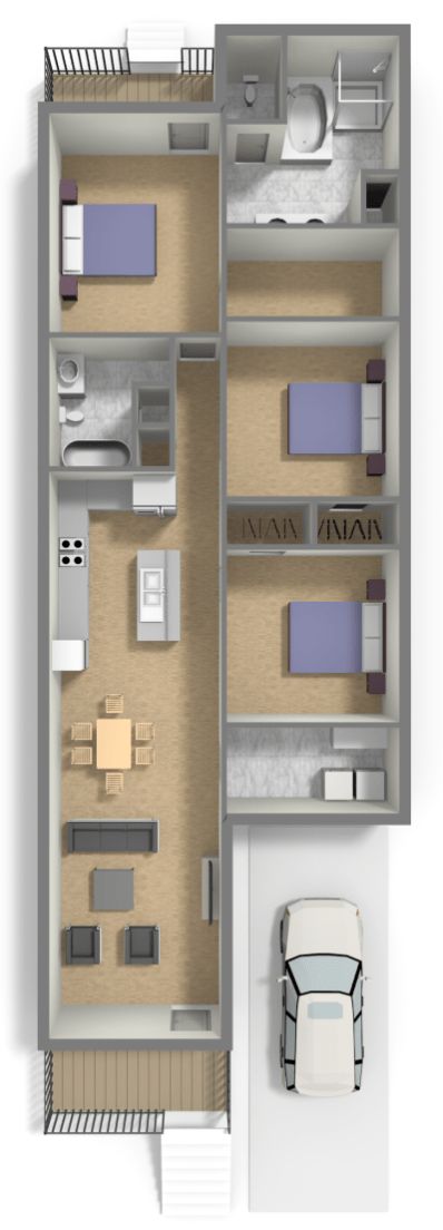 Detail Desain Rumah Kontainer 40 Feet Nomer 49