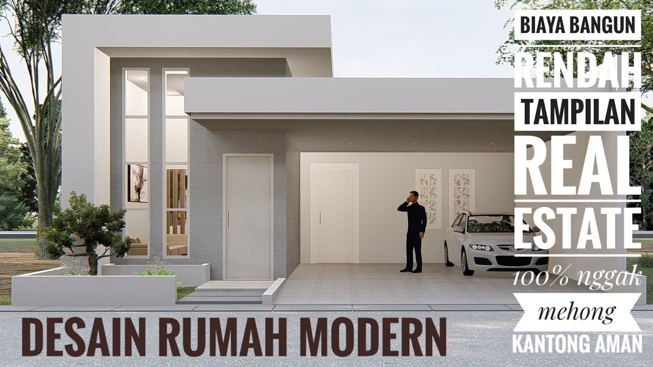 Detail Desain Rumah Kontemporer 1 Lantai Nomer 6