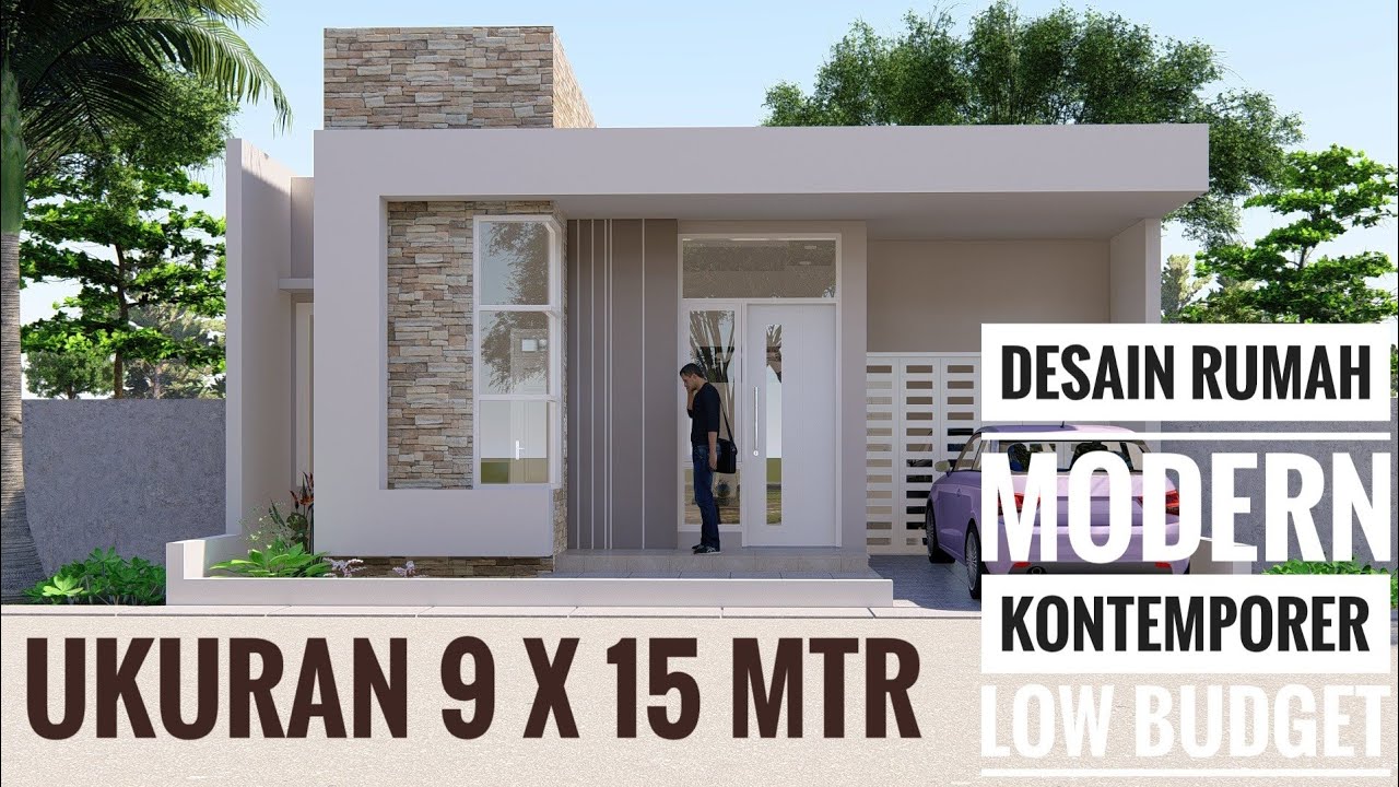 Detail Desain Rumah Kontemporer 1 Lantai Nomer 7