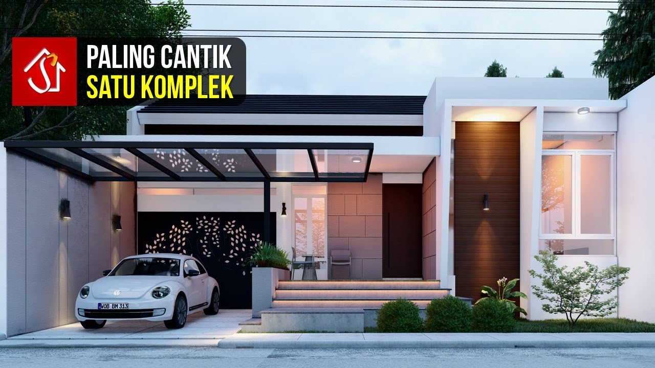 Detail Desain Rumah Kontemporer 1 Lantai Nomer 8