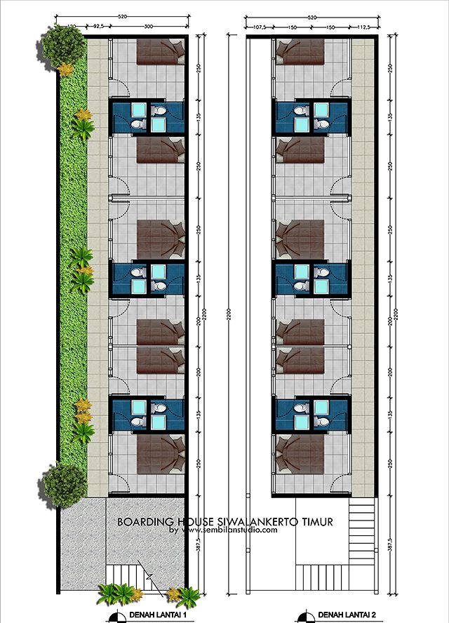 Detail Desain Rumah Kost 1 Lantai Nomer 13