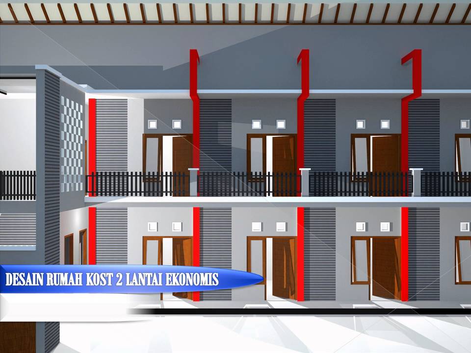 Desain Rumah Kost 2 Lantai - KibrisPDR