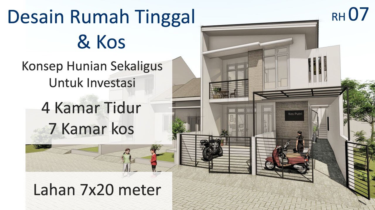 Detail Desain Rumah Kost 2 Lantai Nomer 32