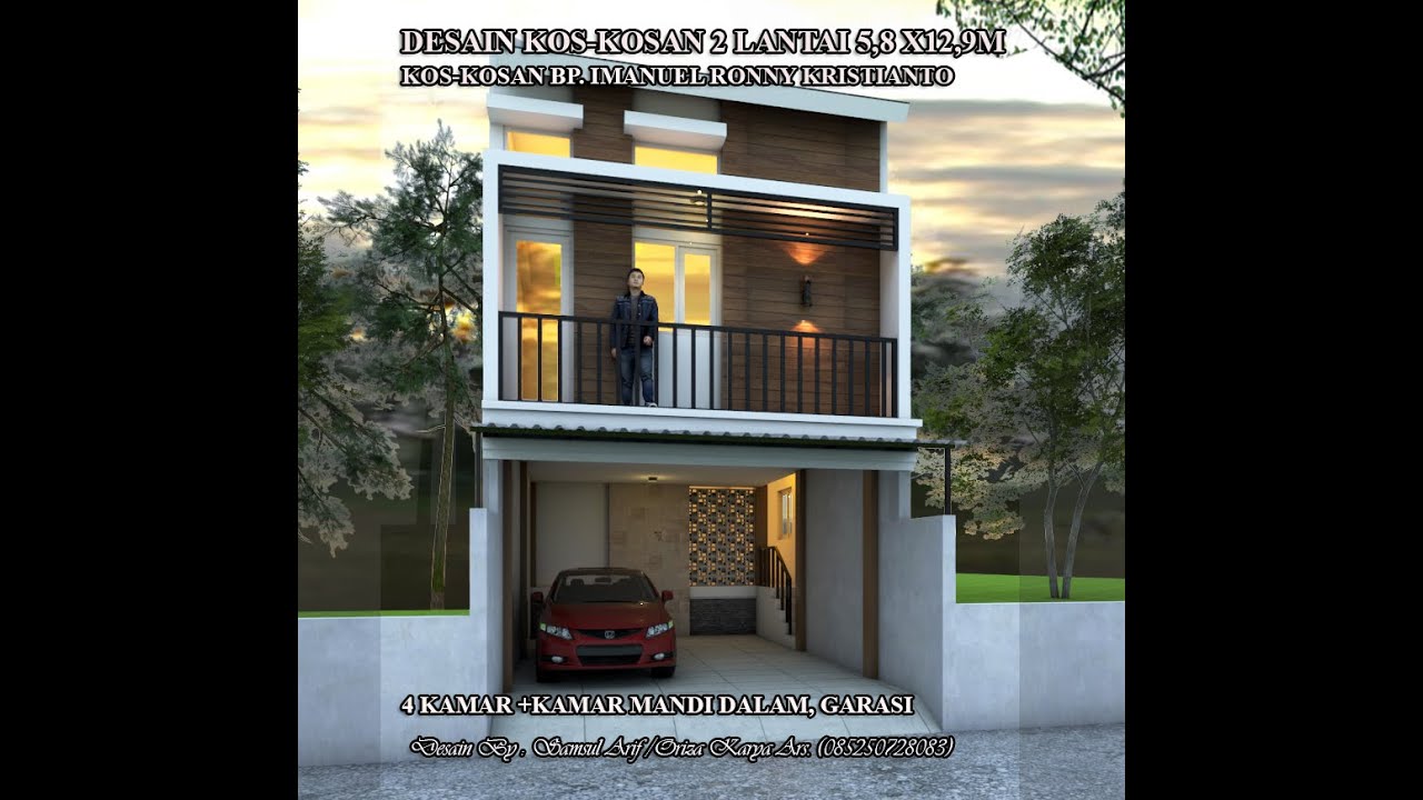 Detail Desain Rumah Kost 2 Lantai Nomer 39