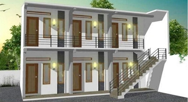 Detail Desain Rumah Kost Sederhana 2 Lantai Nomer 5