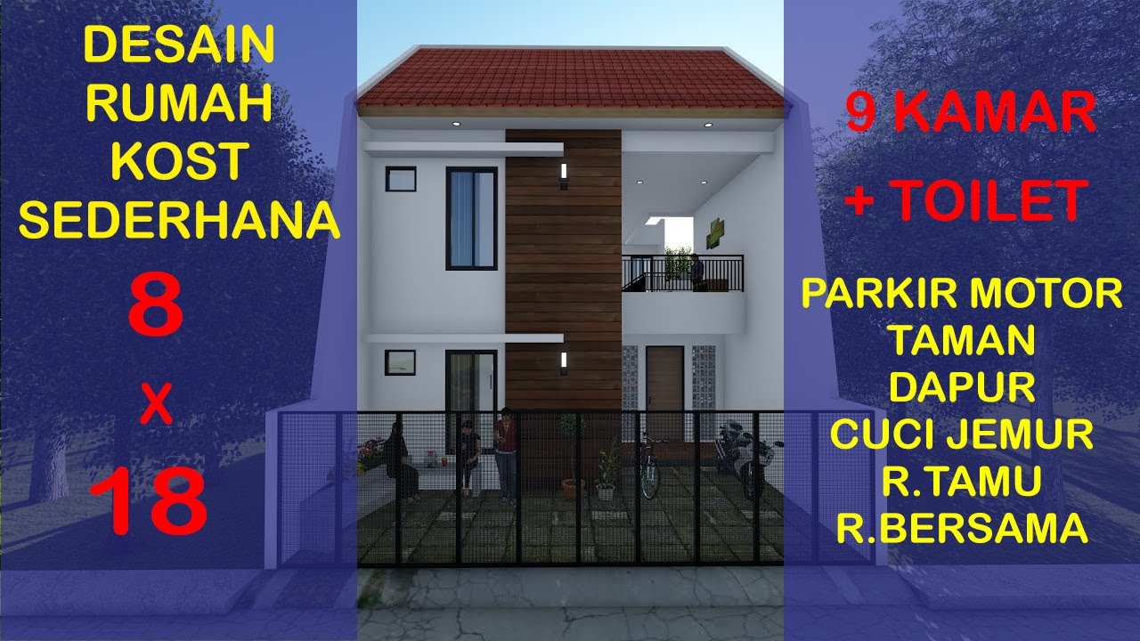 Detail Desain Rumah Kost Sederhana Nomer 31