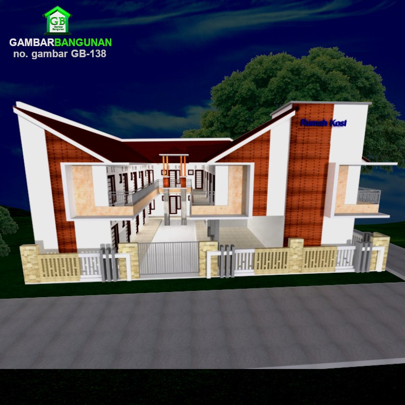 Detail Desain Rumah Kost Sederhana Nomer 46