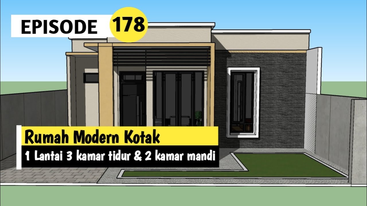 Detail Desain Rumah Kotak Nomer 41