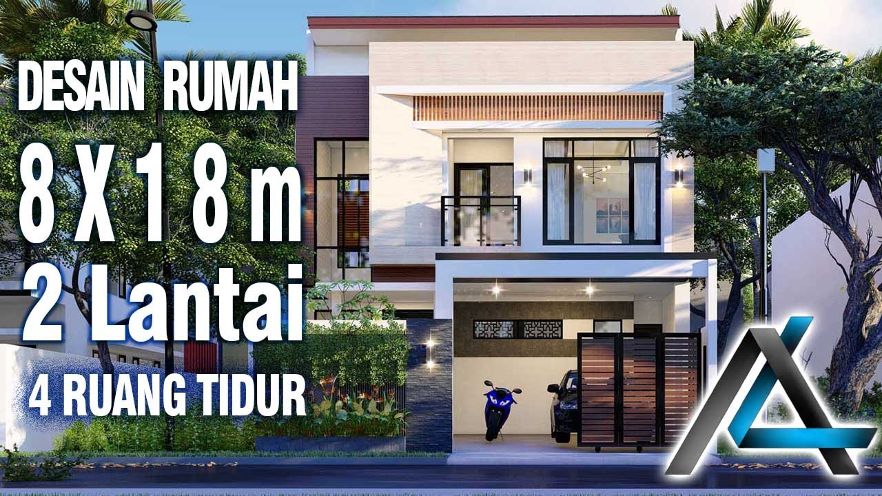 Detail Desain Rumah Lantai 2 Modern Nomer 24