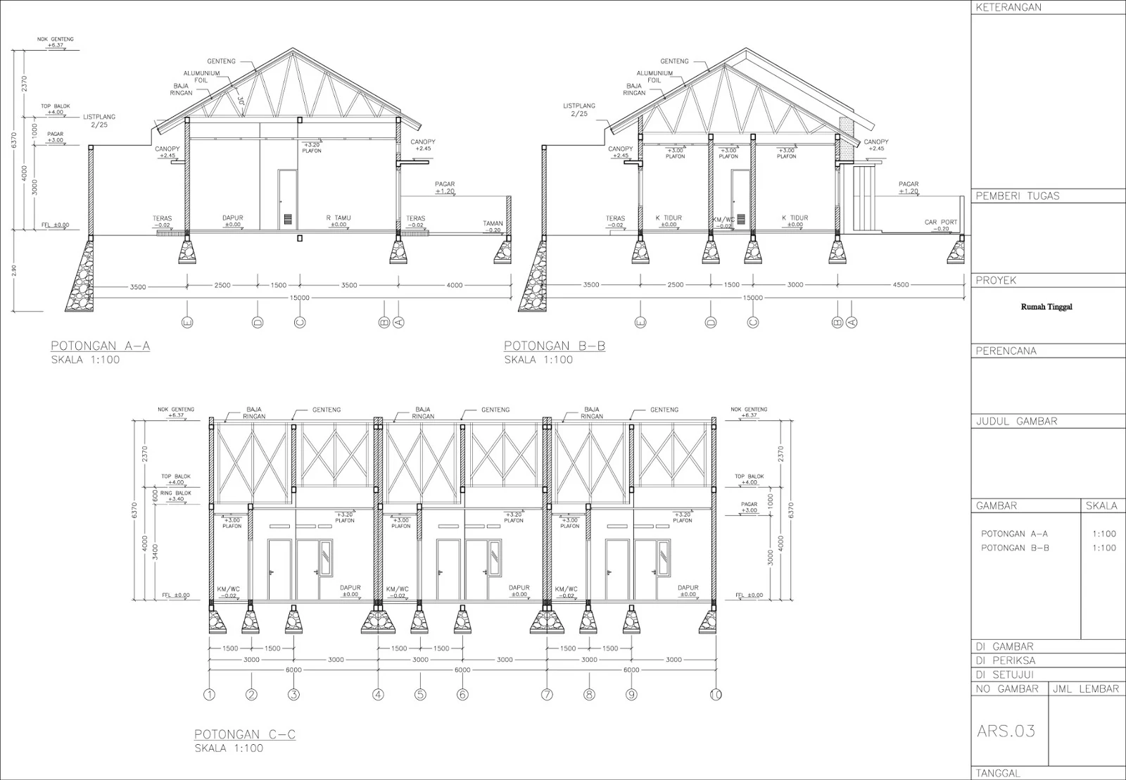 Detail Desain Rumah Lengkap Dengan Rab Nomer 46