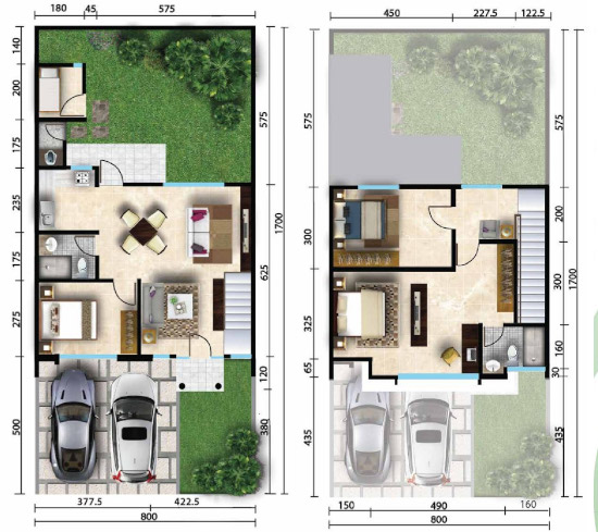 Detail Desain Rumah Luas Tanah 65 M2 Nomer 30