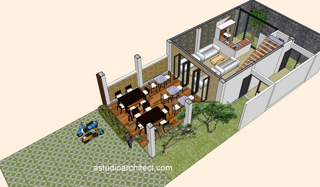 Detail Desain Rumah Makan Ruko Nomer 21