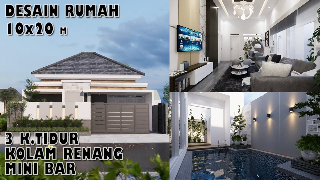 Detail Desain Rumah Mewah 3 Lantai Dengan Kolam Renang Nomer 38