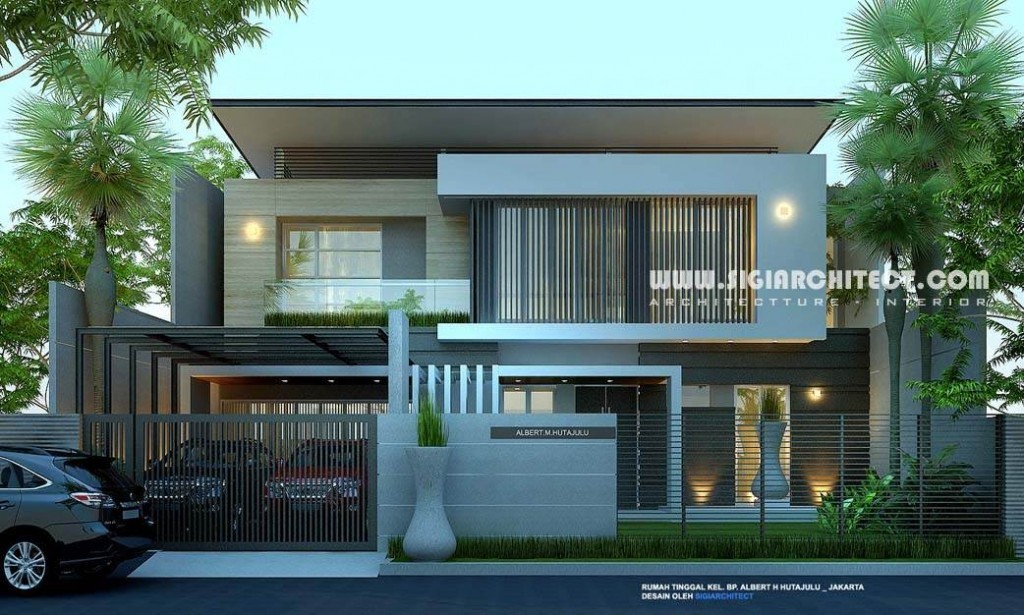 Detail Desain Rumah Mewah Modern 2 Lantai Nomer 5