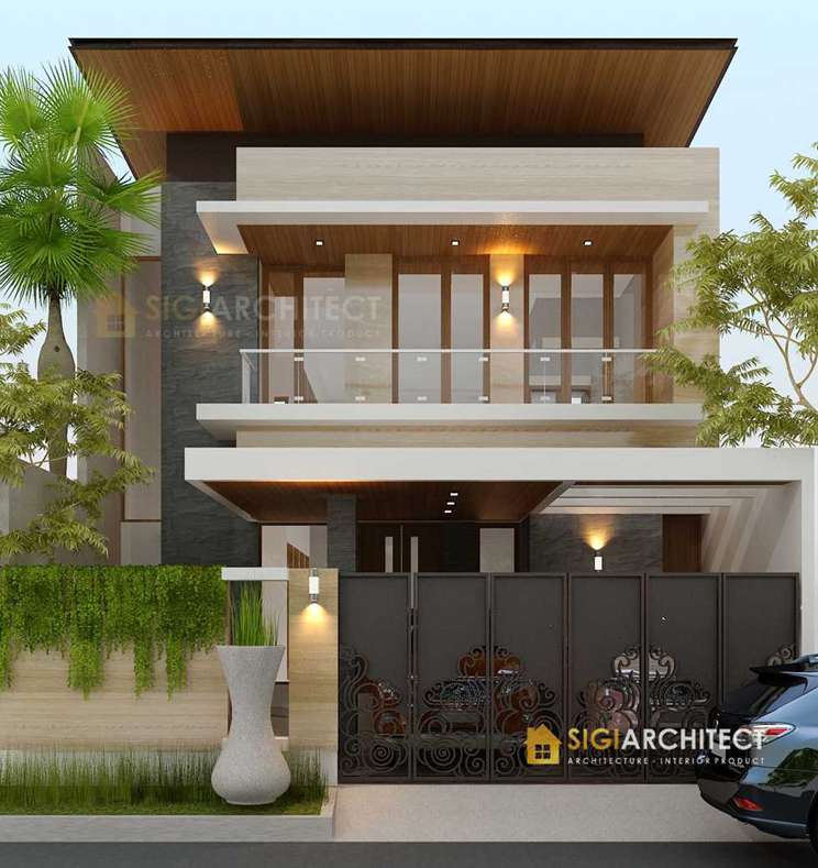 Detail Desain Rumah Mewah Modern 2 Lantai Nomer 9