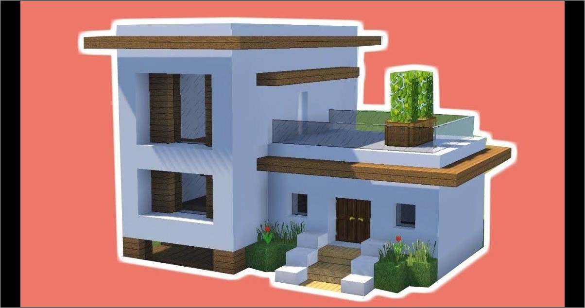 Detail Desain Rumah Minecraft Sederhana Nomer 32