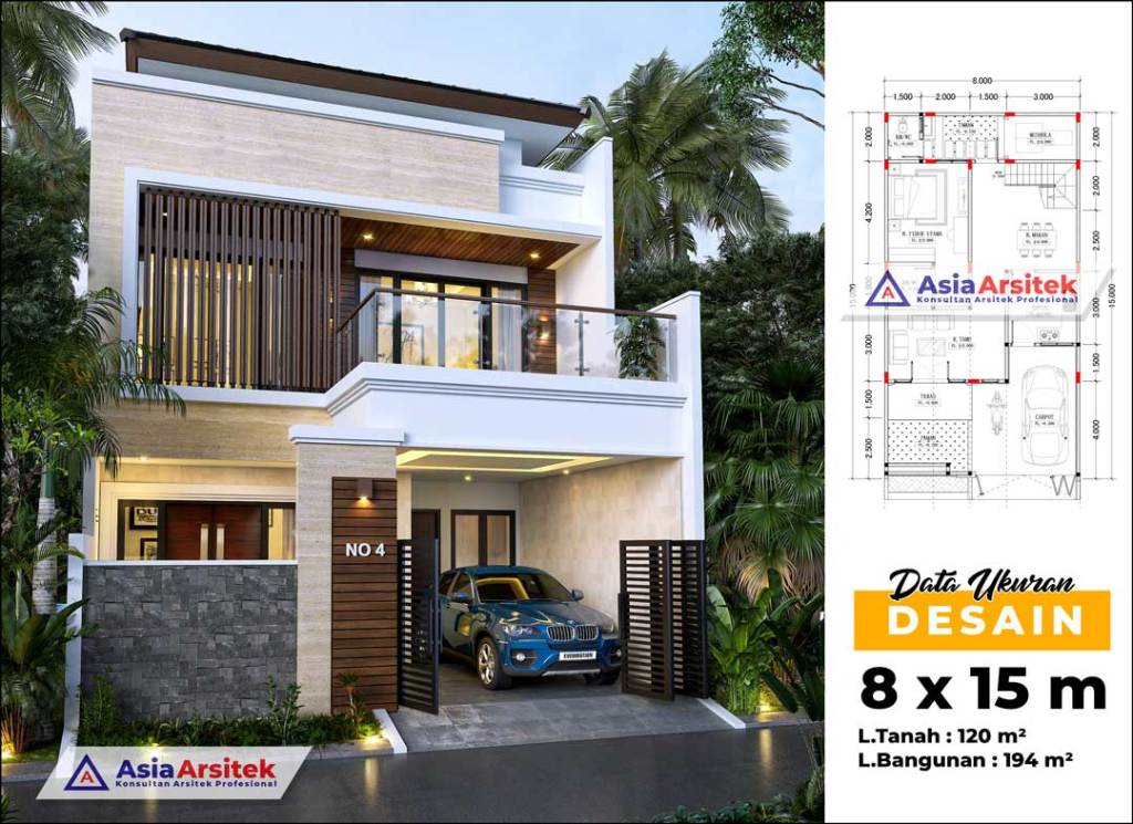 Detail Desain Rumah Minimalis 1 1 2 Lantai Nomer 52