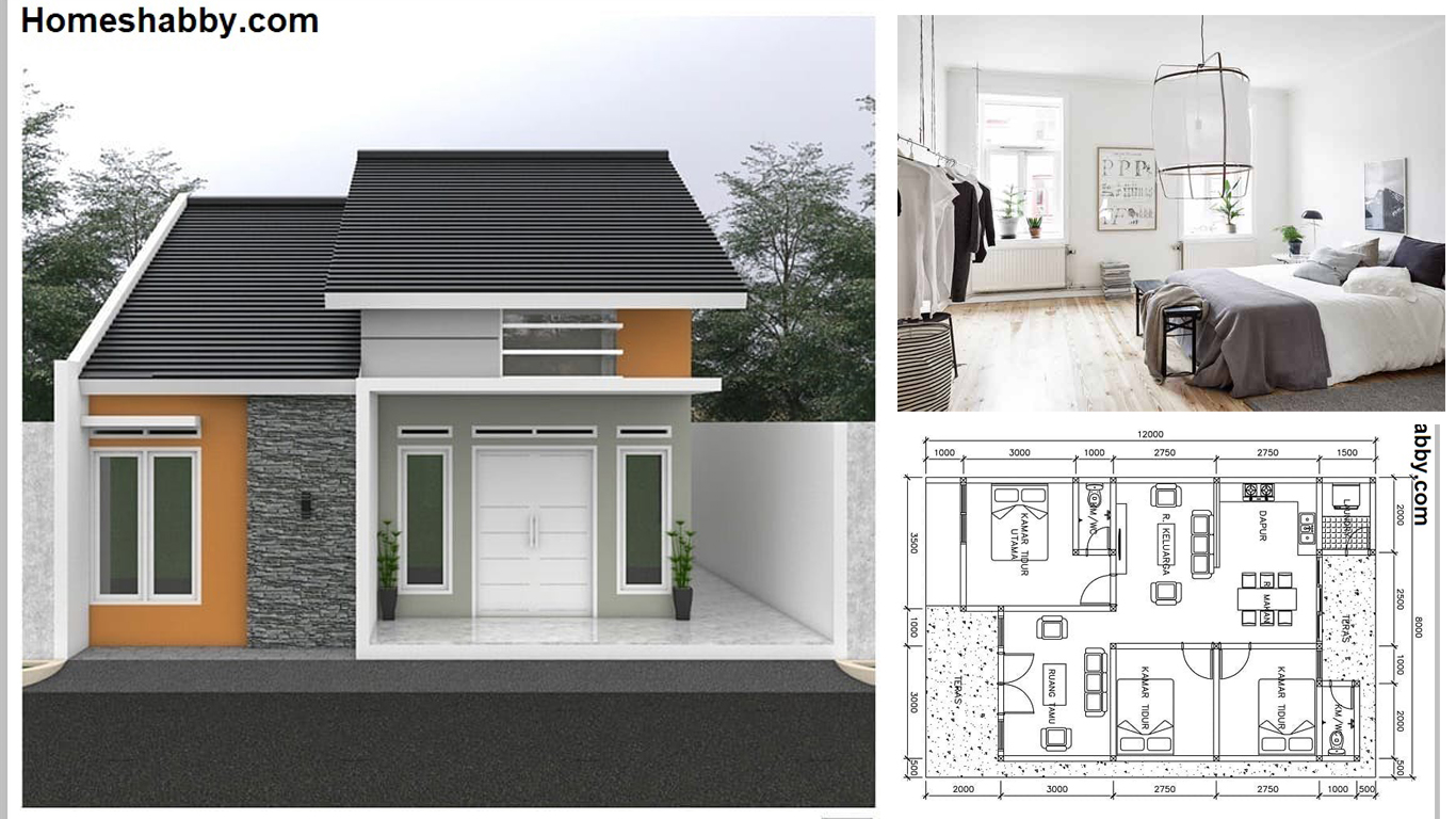 Detail Desain Rumah Minimalis 1 Kamar Tidur Nomer 37