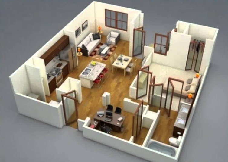 Detail Desain Rumah Minimalis 2 Kamar Nomer 49